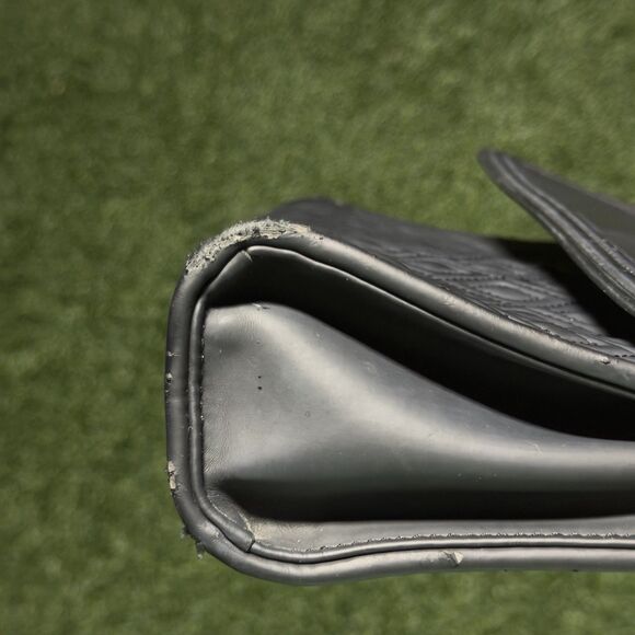 Tory Burch Fleming Matte Black Quilted Leather Shoulder Crossbody Bag Tassel - Picture 7 of 11